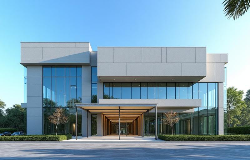 Exterior view of Samachar Drishti Media office building in Noida